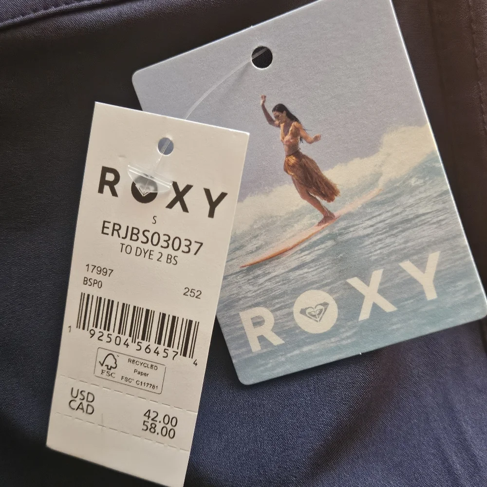 NWT/ Roxy To Dye 2" Boardshort Small - Picture 9 of 11